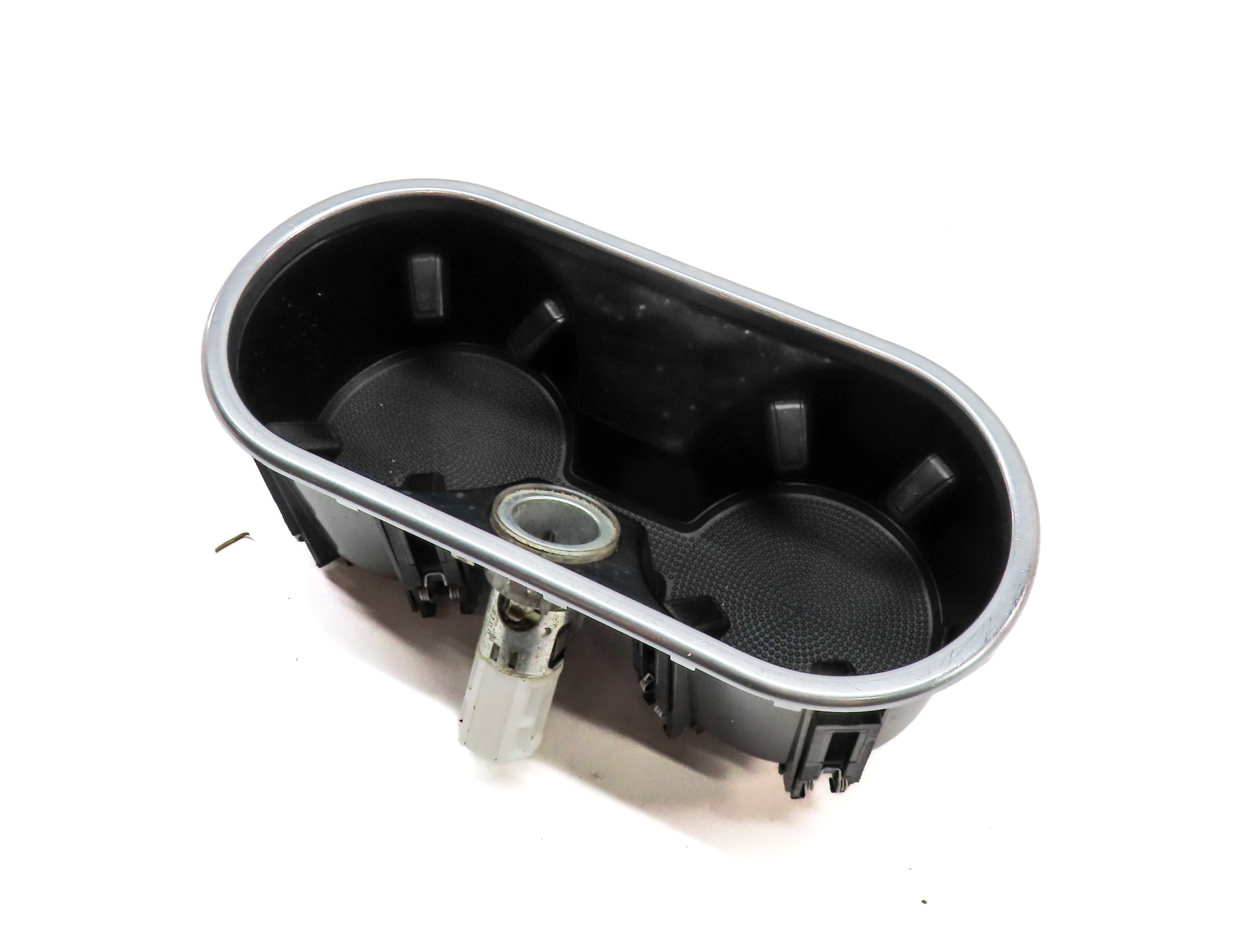 2012 PORSCHE CAYENNE (958) FRONT CENTER CONSOLE DUAL CUPHOLDER 12V SOCKET — exact item pictured